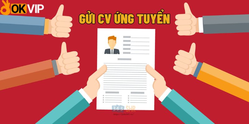 Nộp CV vào OKVIP để có cơ hội trúng tuyển vị trí thiết kế